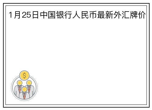 1月25日中国银行人民币最新外汇牌价